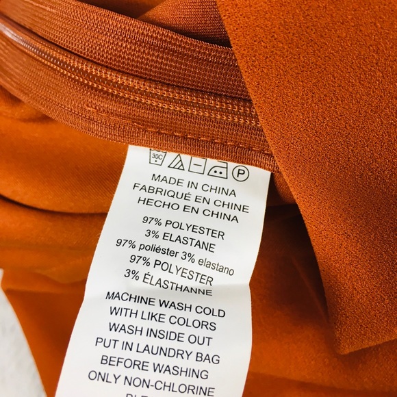 Michael Kors Burnt Orange stealth skirt NWT XL - Picture 5 of 6